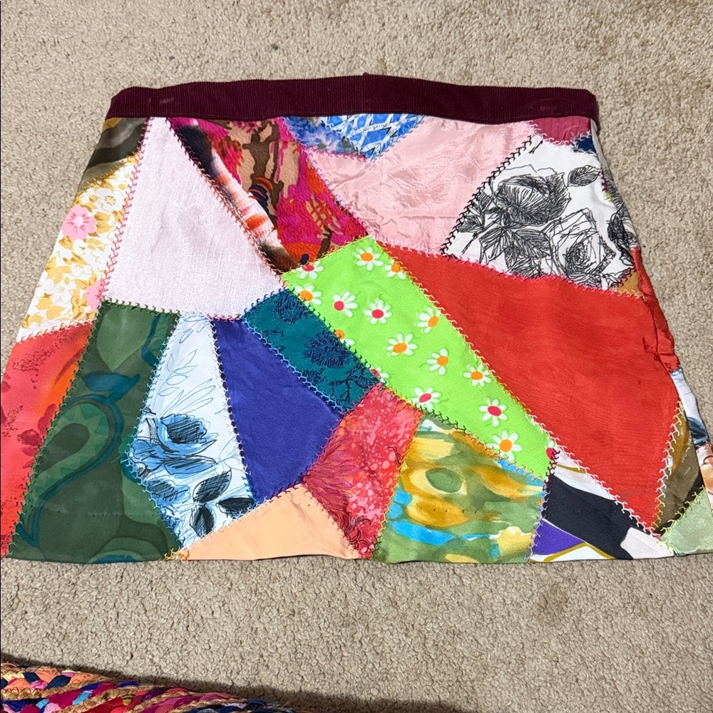 BOHO Patchwork Multi-Color HANDMADE skirt